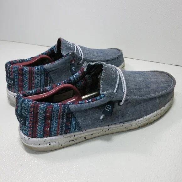 Hey Dude Wally Cloth Casual Comfort Men’s Footwear Oxfords Men's Shoes Size 12 - Picture 5 of 7